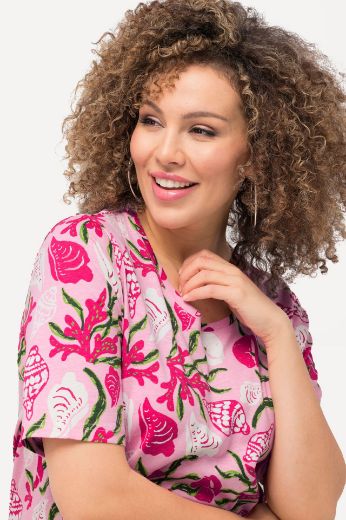 Moda za polnejše Majica kratkih rukava s uzorkom plus velikost, xxl, Ulla Popken in Johann Popken (JP1880)