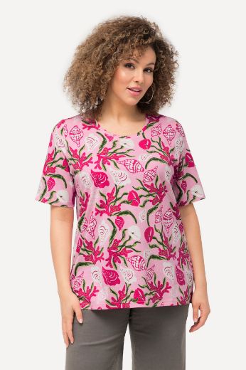 Moda za polnejše Majica kratkih rukava s uzorkom plus velikost, xxl, Ulla Popken in Johann Popken (JP1880)