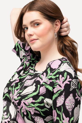 Moda za polnejše Majica kratkih rukava s uzorkom plus velikost, xxl, Ulla Popken in Johann Popken (JP1880)
