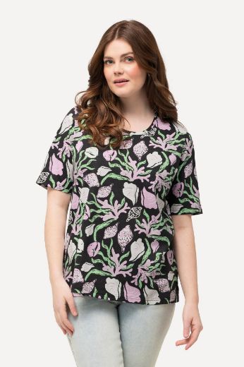 Moda za polnejše Majica kratkih rukava s uzorkom plus velikost, xxl, Ulla Popken in Johann Popken (JP1880)