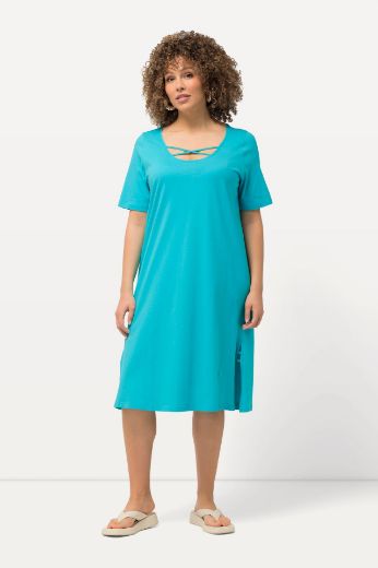 Moda za polnejše Haljina kratkih rukava A kroja plus velikost, xxl, Ulla Popken in Johann Popken (JP1880)