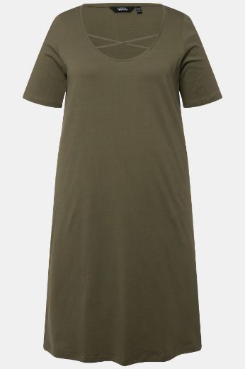Moda za polnejše Haljina kratkih rukava A kroja plus velikost, xxl, Ulla Popken in Johann Popken (JP1880)