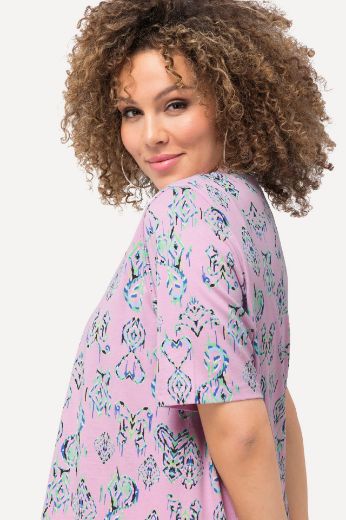 Moda za polnejše Majica kratkih rukava širokog A kroja V izrez plus velikost, xxl, Ulla Popken in Johann Popken (JP1880)