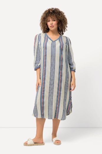 Moda za polnejše Haljina Kaftan s 3/4 rukavima V izrez plus velikost, xxl, Ulla Popken in Johann Popken (JP1880)