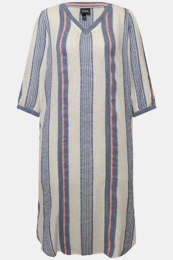 Moda za polnejše Haljina Kaftan s 3/4 rukavima V izrez plus velikost, xxl, Ulla Popken in Johann Popken (JP1880)