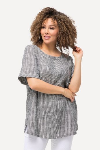 Moda za polnejše Bluza kratkih rukava, okrugli izrez plus velikost, xxl, Ulla Popken in Johann Popken (JP1880)