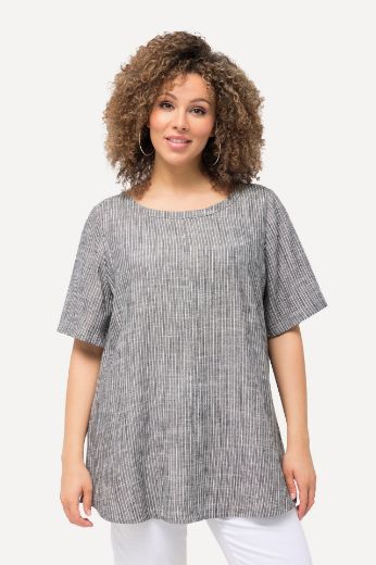 Moda za polnejše Bluza kratkih rukava, okrugli izrez plus velikost, xxl, Ulla Popken in Johann Popken (JP1880)
