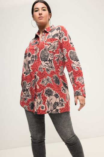 Moda za polnejše Bluza dugih rukava plus velikost, xxl, Ulla Popken in Johann Popken (JP1880)