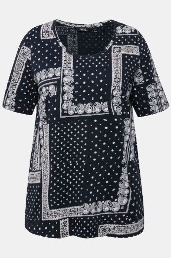 Moda za polnejše Majica A kroja s motivom kratki rukavi plus velikost, xxl, Ulla Popken in Johann Popken (JP1880)