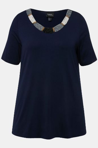 Moda za polnejše Majica kratkih rukava i ukrasnim ovratnikom plus velikost, xxl, Ulla Popken in Johann Popken (JP1880)
