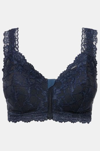 Moda za polnejše Grudnjak na prednje kopčanje s patentnim zatvaračem plus velikost, xxl, Ulla Popken in Johann Popken (JP1880)