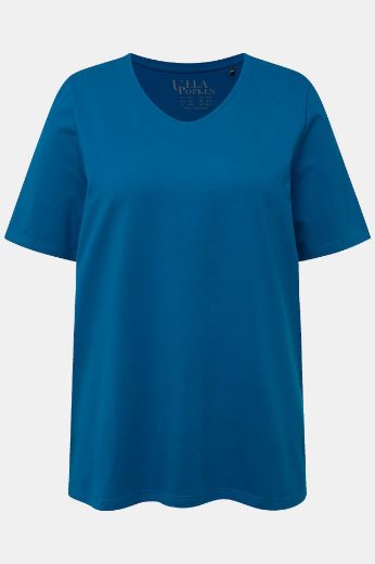 Moda za polnejše Majica V izreza A kroja kratkih rukava plus velikost, xxl, Ulla Popken in Johann Popken (JP1880)