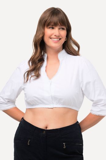 Moda za polnejše Bluza s 3/4 rukavima kratki model plus velikost, xxl, Ulla Popken in Johann Popken (JP1880)