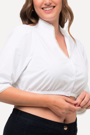 Moda za polnejše Bluza s 3/4 rukavima kratki model plus velikost, xxl, Ulla Popken in Johann Popken (JP1880)