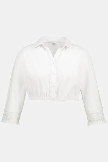 Moda za polnejše Bluza s 3/4 rukavima kratki model plus velikost, xxl, Ulla Popken in Johann Popken (JP1880)
