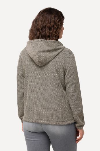 Moda za polnejše Majica dugih rukava s kapuljačom i patentnim zatvaračem plus velikost, xxl, Ulla Popken in Johann Popken (JP1880)