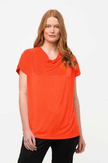 Moda za polnejše Majica kratkih rukava s nabranim izrezom plus velikost, xxl, Ulla Popken in Johann Popken (JP1880)