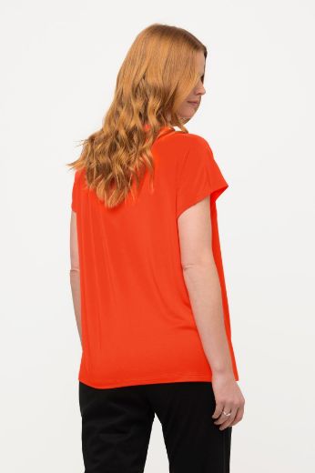 Moda za polnejše Majica kratkih rukava s nabranim izrezom plus velikost, xxl, Ulla Popken in Johann Popken (JP1880)