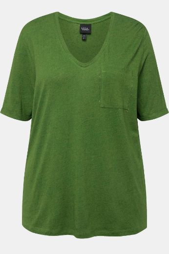 Moda za polnejše Majica kratkih rukava V izreza plus velikost, xxl, Ulla Popken in Johann Popken (JP1880)