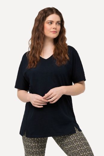 Moda za polnejše Majica kratkih rukava V izreza plus velikost, xxl, Ulla Popken in Johann Popken (JP1880)