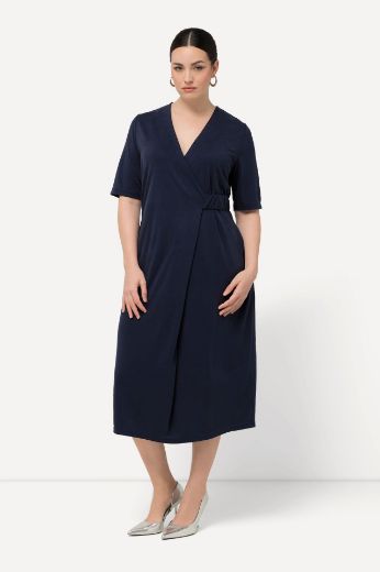 Moda za polnejše Haljina kratkih rukava V izreza plus velikost, xxl, Ulla Popken in Johann Popken (JP1880)