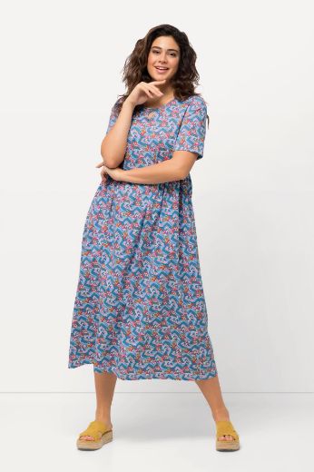 Moda za polnejše Haljina kratkih rukava A kroja plus velikost, xxl, Ulla Popken in Johann Popken (JP1880)