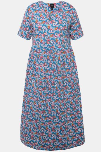 Moda za polnejše Haljina kratkih rukava A kroja plus velikost, xxl, Ulla Popken in Johann Popken (JP1880)
