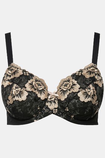 Moda za polnejše Grudnjak s dodatkom ukrasne čipke plus velikost, xxl, Ulla Popken in Johann Popken (JP1880)