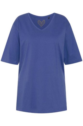 Moda za polnejše Majica V izrez Basic plus velikost, xxl, Ulla Popken in Johann Popken (JP1880)