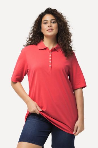 Moda za polnejše Majica Polo kratki rukavi plus velikost, xxl, Ulla Popken in Johann Popken (JP1880)