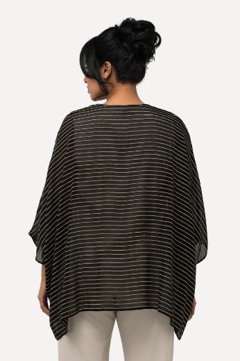Moda za polnejše Bluza V izreza na pruge plus velikost, xxl, Ulla Popken in Johann Popken (JP1880)