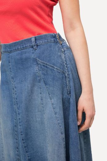 Moda za polnejše Suknja od trapera A kroja plus velikost, xxl, Ulla Popken in Johann Popken (JP1880)