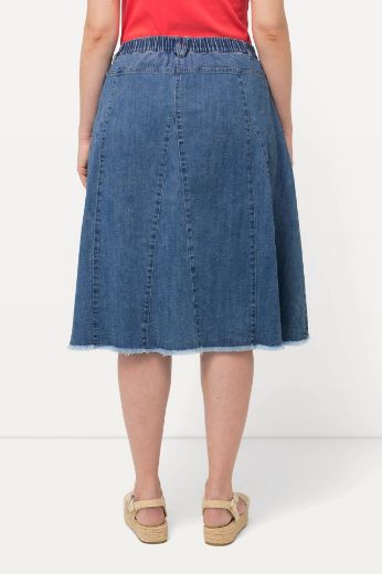 Moda za polnejše Suknja od trapera A kroja plus velikost, xxl, Ulla Popken in Johann Popken (JP1880)