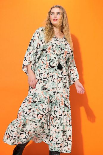 Moda za polnejše Haljina Maxi cvjetnog uzorka plus velikost, xxl, Ulla Popken in Johann Popken (JP1880)