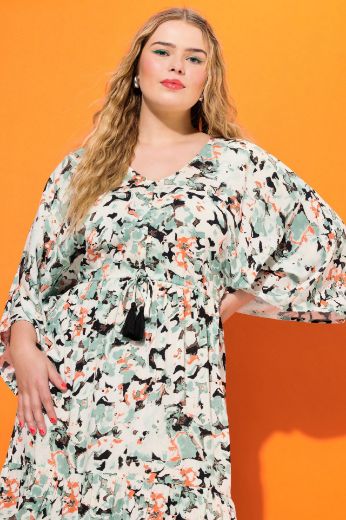 Moda za polnejše Haljina Maxi cvjetnog uzorka plus velikost, xxl, Ulla Popken in Johann Popken (JP1880)