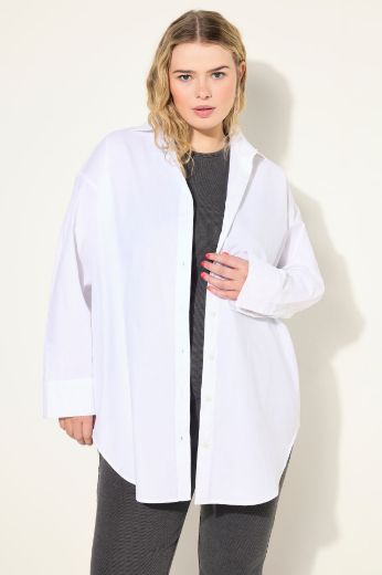 Moda za polnejše Bluza dugih rukava s gumbićima plus velikost, xxl, Ulla Popken in Johann Popken (JP1880)