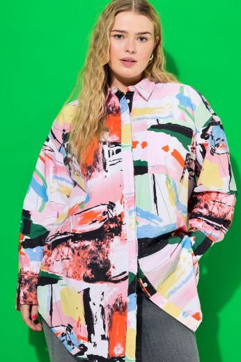 Moda za polnejše Bluza dugih rukava duži model plus velikost, xxl, Ulla Popken in Johann Popken (JP1880)