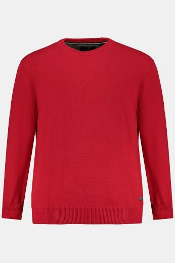 Moda za polnejše Pulover okrugli ovratnik plus velikost, xxl, Ulla Popken in Johann Popken (JP1880)