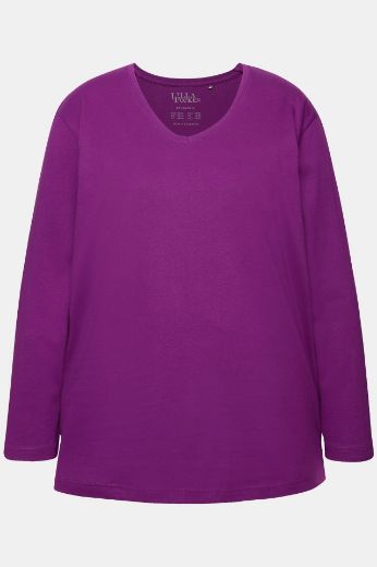 Moda za polnejše Majica Basic dugi rukavi plus velikost, xxl, Ulla Popken in Johann Popken (JP1880)