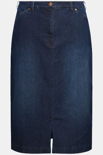 Moda za polnejše Suknja od trapera plus velikost, xxl, Ulla Popken in Johann Popken (JP1880)