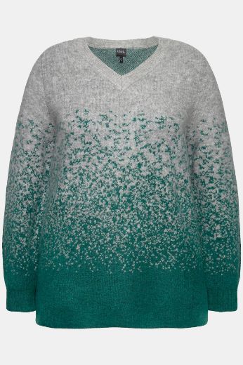 Moda za polnejše Pulover V izreza plus velikost, xxl, Ulla Popken in Johann Popken (JP1880)