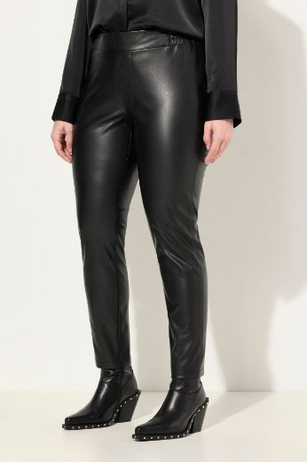 Moda za polnejše Hlače imitacija kože plus velikost, xxl, Ulla Popken in Johann Popken (JP1880)