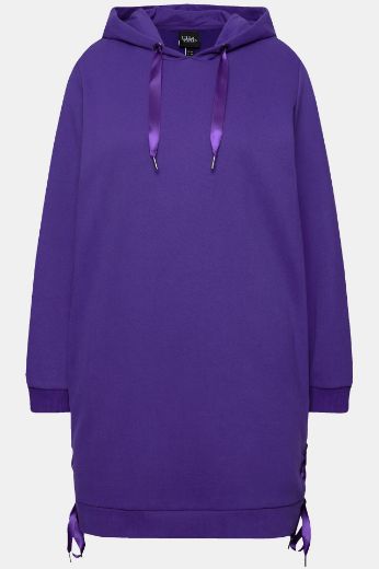 Moda za polnejše Majica s kapuljačom dužeg kroja s ukrasnim vezanjem plus velikost, xxl, Ulla Popken in Johann Popken (JP1880)