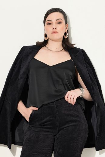 Moda za polnejše Top elegantni s tankim naramenicama plus velikost, xxl, Ulla Popken in Johann Popken (JP1880)