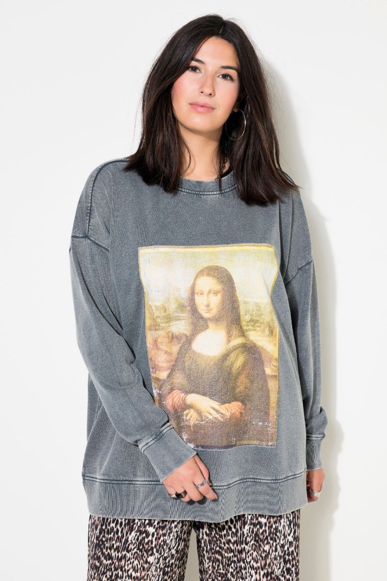 Moda za polnejše Majica dugih rukava s printom plus velikost, xxl, Ulla Popken in Johann Popken (JP1880)