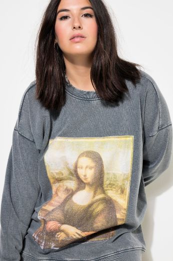 Moda za polnejše Majica dugih rukava s printom plus velikost, xxl, Ulla Popken in Johann Popken (JP1880)