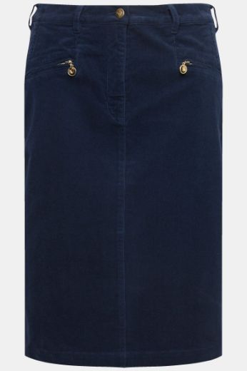 Moda za polnejše Suknja midi od samta plus velikost, xxl, Ulla Popken in Johann Popken (JP1880)