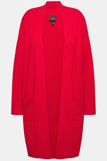 Moda za polnejše Kardigan dugi model s džepovima plus velikost, xxl, Ulla Popken in Johann Popken (JP1880)