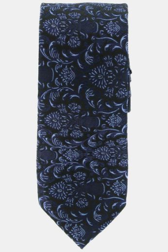 Moda za polnejše Kravata svilena s cvjetnim printom plus velikost, xxl, Ulla Popken in Johann Popken (JP1880)