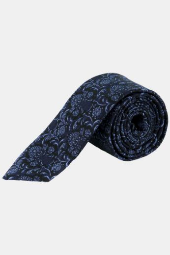 Moda za polnejše Kravata svilena s cvjetnim printom plus velikost, xxl, Ulla Popken in Johann Popken (JP1880)